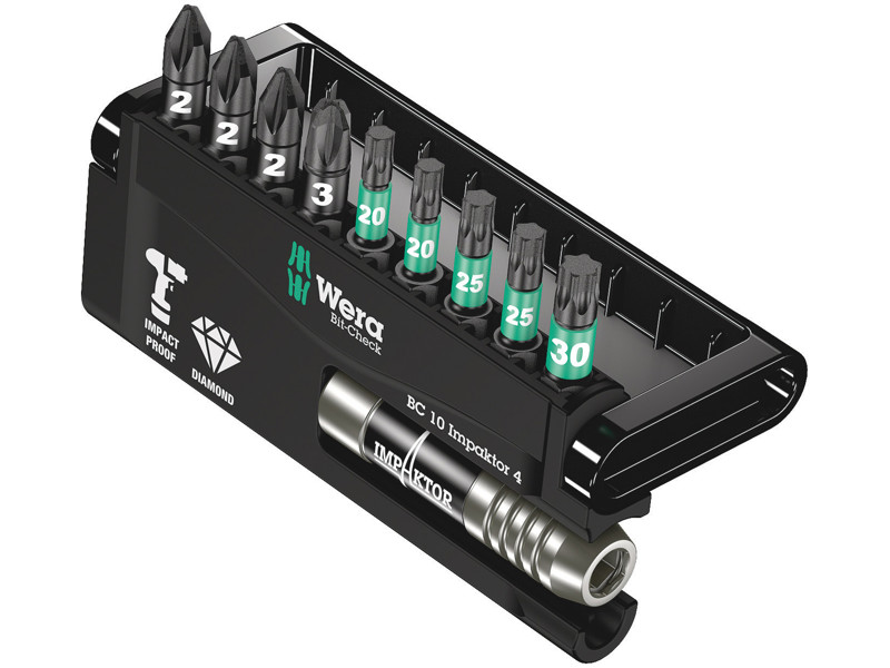 WERA Bit-Check 10 Impaktor 4, 10 DELE