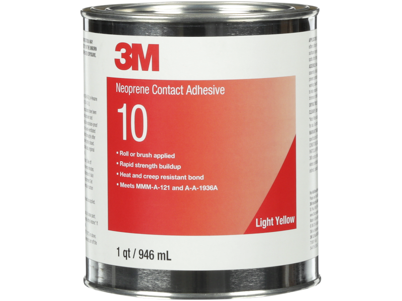 3M NEOPREN-KONTAKTLIM 10, LYS GUL, 1 LTR