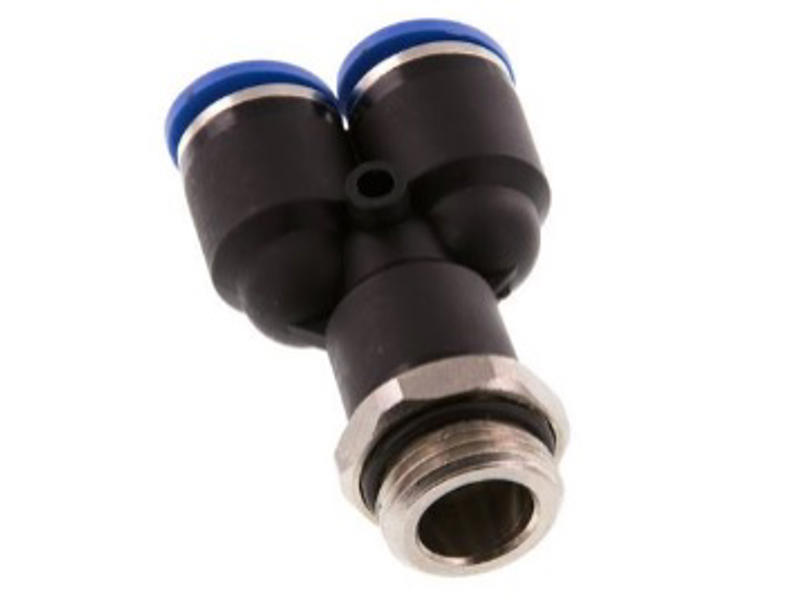 PUSH-IN Y-SAMLER Ø12 X 1/4" UDV.