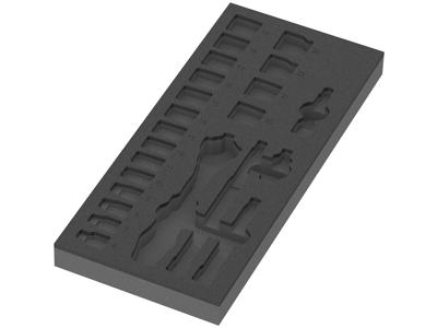 WERA SKUMGUMMIINDSATS 8000 B ZYKLOP SKRALDE 3/8" SÆT 1 9821, UDEN VÆRKTØJ, 172 X 30 X 392 MM