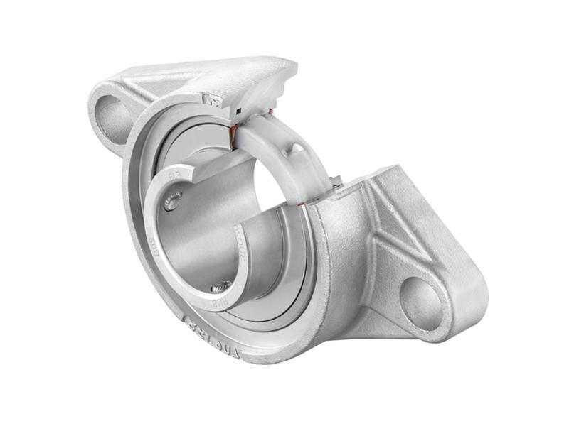 SNR SUCFL207FG1 FØDEVAREGODKENDT OVALT FLANGELEJE 2-HULS 35 MM