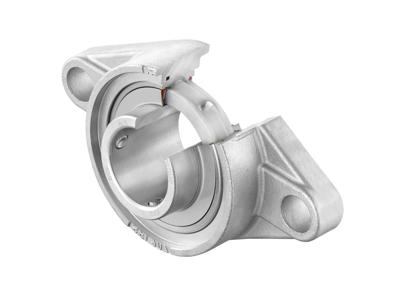 SNR SUCFL204FG1 FØDEVAREGODKENDT OVALT FLANGELEJE 2-HULS 20 MM