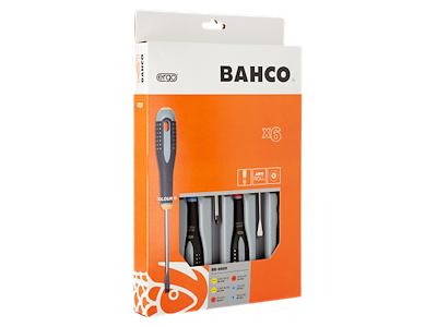 BAHCO BE-9886 ERGO SKRUETRÆKKERSÆT BE-9886 PHILLIPS/POZIDRIV/LIGE