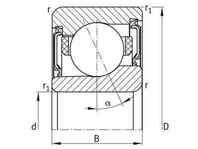 FAG VCM71911-C-2RSD-T-P4S-UL-XL LEJE 55X80X13