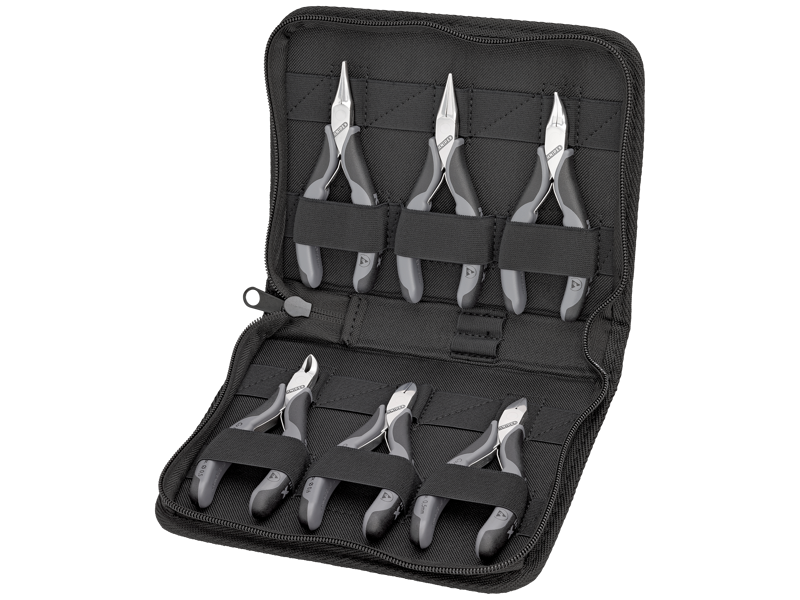 KNIPEX 00 20 17 ELEKTRONIKTÆNGER ESD, SÆT 6 STK