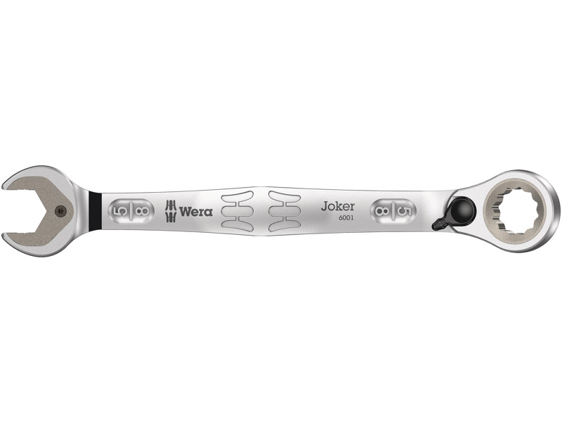 WERA 6001 JOKER SWITCH GAFFEL-RINGSKRALDE-NØGLER, OMSKIFTELIG, TOMMEMÅL, 5/8" X 213 MM