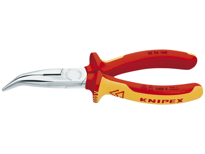 KNIPEX 25 26 160 SPIDSTANG 40GR. VINKLET 160MM VDE (RADIOTANG)