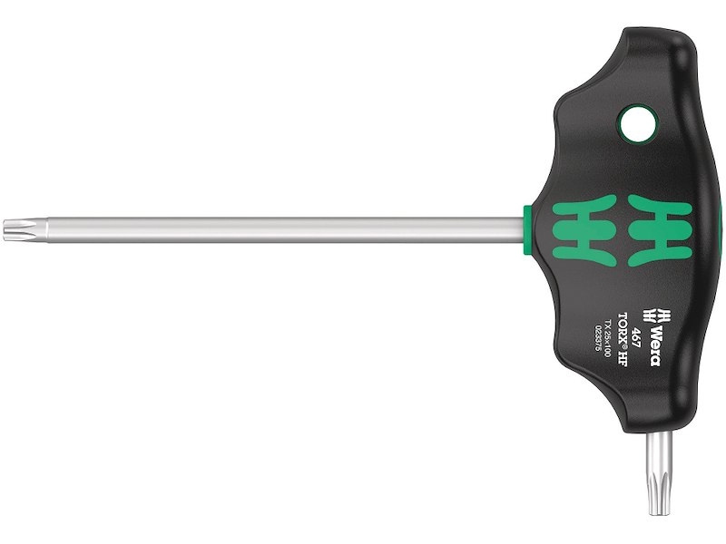 WERA T-NØGLE MED HOLDEFUNKTION 467 TORX® HF, TX 7 X 100 MM