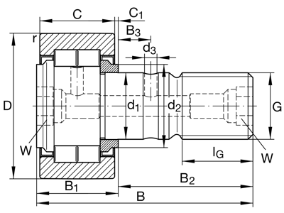 INA NUKR72-A YOKE TYPE TRACK ROLLER