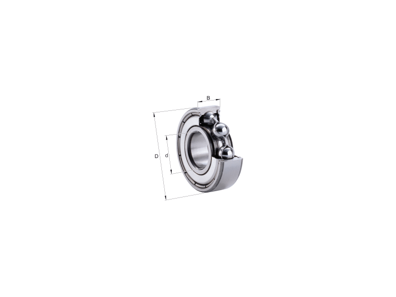 6004-ZZ DEEP GROOVE BALL BEARING