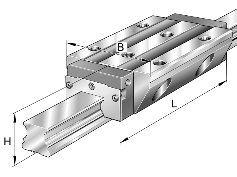 INA KWVE20-B-L-V1-G3  RECIRCULATING BALL BEARING CARRIAGE