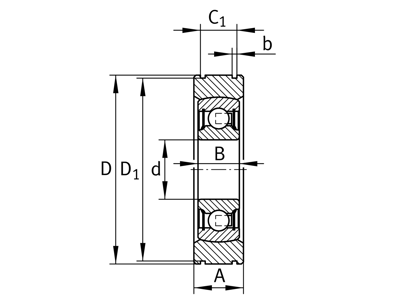 INA BE20-XL RADIAL INSERT BALL BEARING