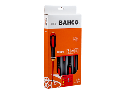 BAHCO BE-9882S ERGO SKRUETRÆKKERSÆT  BE-9882S ISOLERET PZ/LIGE