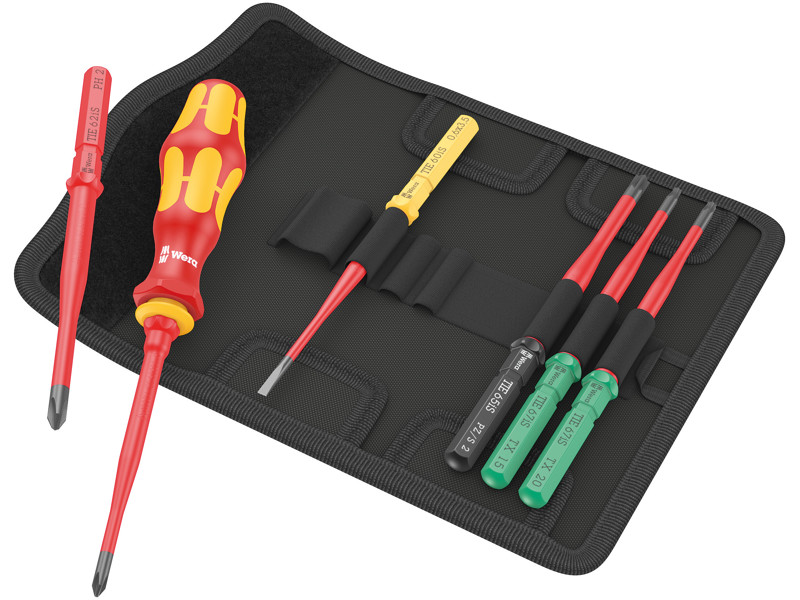 WERA Kraftform Kompakt VDE 7 extra slim 1 Tool Finder, 7 DELE