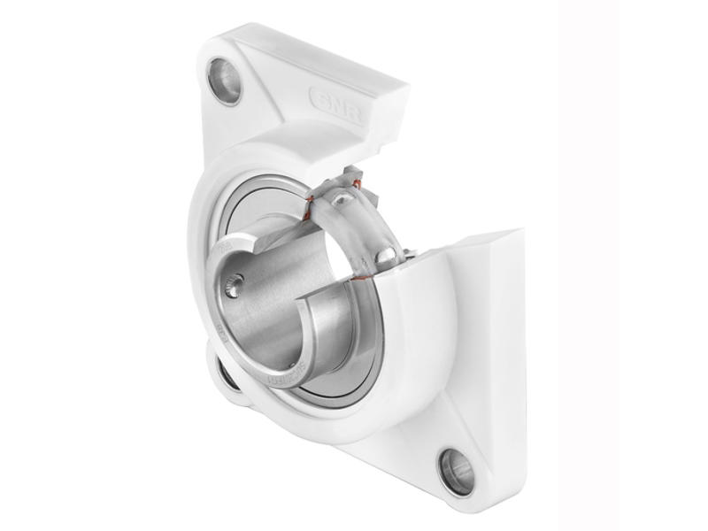 SNR SUCFPL207FG1 FØDEVAREGODKENDT FIRKANTET FLANGELEJE 4-HULS 35 MM