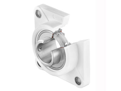 SNR SUCFPL204FG1 FØDEVAREGODKENDT FIRKANTET FLANGELEJE 4-HULS 20 MM