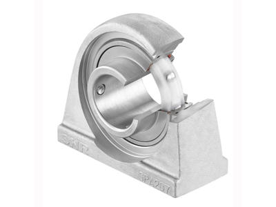 SNR SUCPA204FG1 FOOD-GRADE PLUMMER BLOCK HOUSING - 2 BOLTS 20 MM