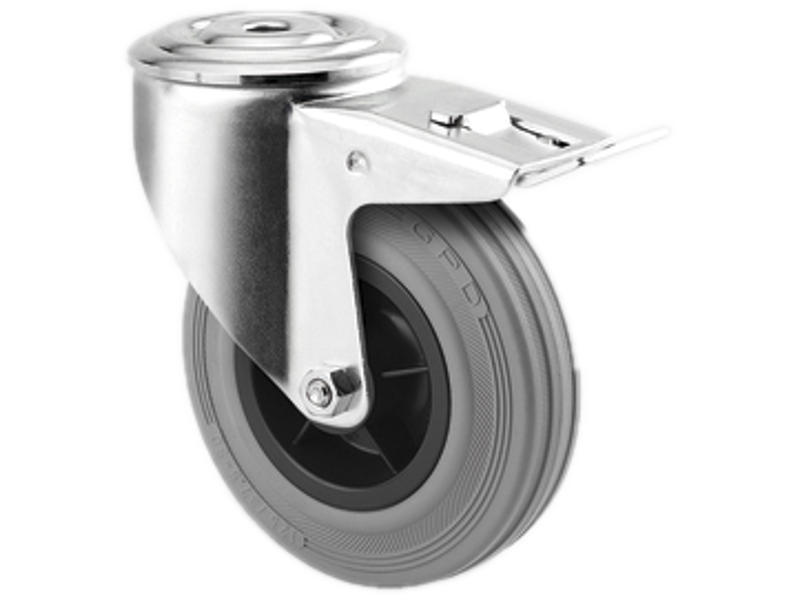 TENTE DREJEHJUL +BREMSE 3477 PIR 200 P30 TIL BOLTMONTERING