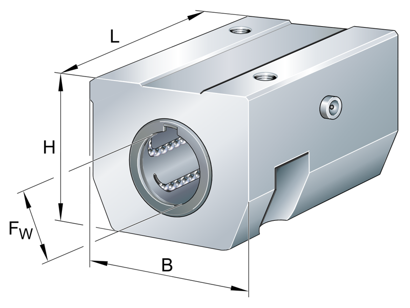 INA KTHK16-B-PP-AS LINEAR BALL BEARING AND HOUSING UNIT