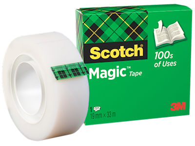 3M SCOTCH MAGIC TAPE 'ENGLEHUD' 19MMx33M, PK/8RL