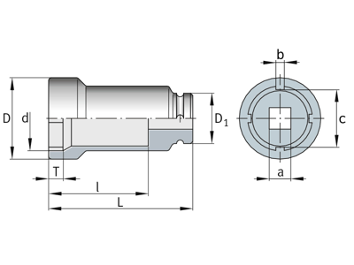 FAG TOP FOR KM5  1/2" FIRKANT