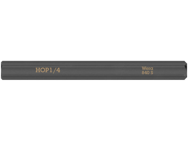 WERA INDVENDIG SEKSKANTS BITS TIL SLAGSKRUETRÆKKER 840 S Hex-Plus, 1/4" X 70 MM