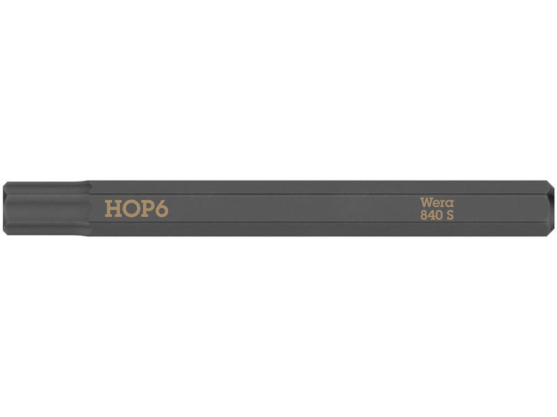 WERA INDVENDIG SEKSKANTS BITS TIL SLAGSKRUETRÆKKER 840 S Hex-Plus, 6 X 70 MM