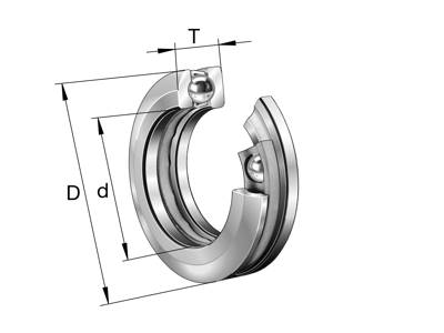 FAG 53309 AXIAL DEEP GROOVE BALL BEARING