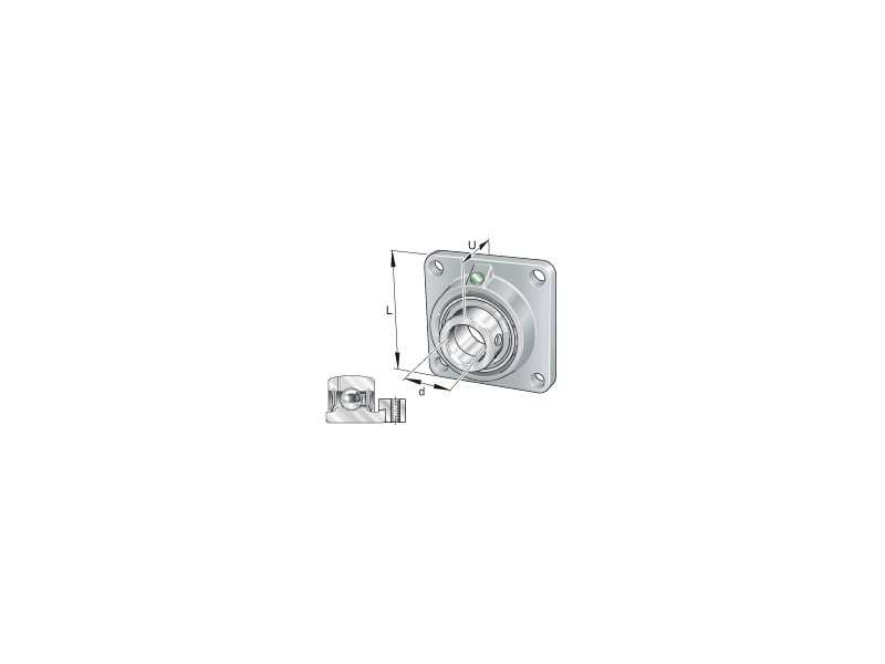 INA PCJ17-XL FLANGED HOUSING UNIT