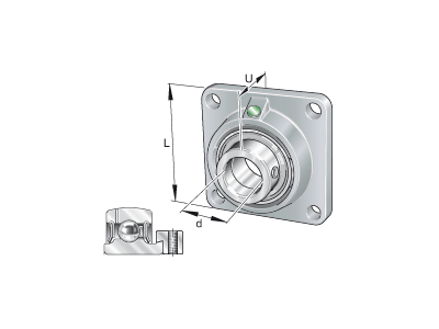 INA PCJ12-XL FLANGED HOUSING UNIT