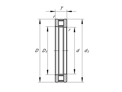 INA 81111-TV CYLINDRISK AKSIALRULLELEJE 55 X 78 X 16