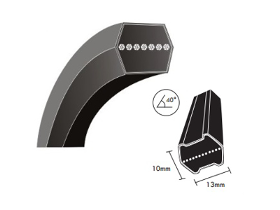 V-BELT HEXAGONAL AA 130