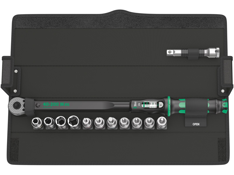WERA Click-Torque C 3 Set 1, 40-200 NM, 13 DELE