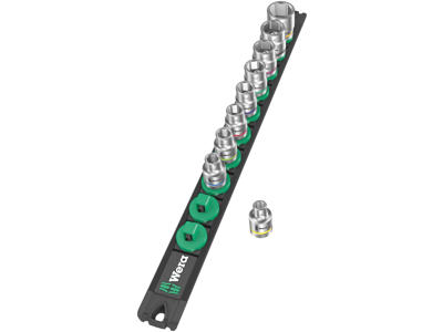 WERA TOP-MAGNETLISTE B IMPERIAL 1 ZYKLOP TOPNØGLEINDSATS-SÆT Socket Rail