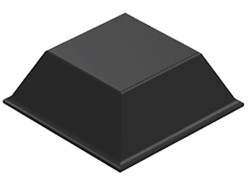 3M BUMPON GUMMIDUTTER 5023S SORT, 1000STK