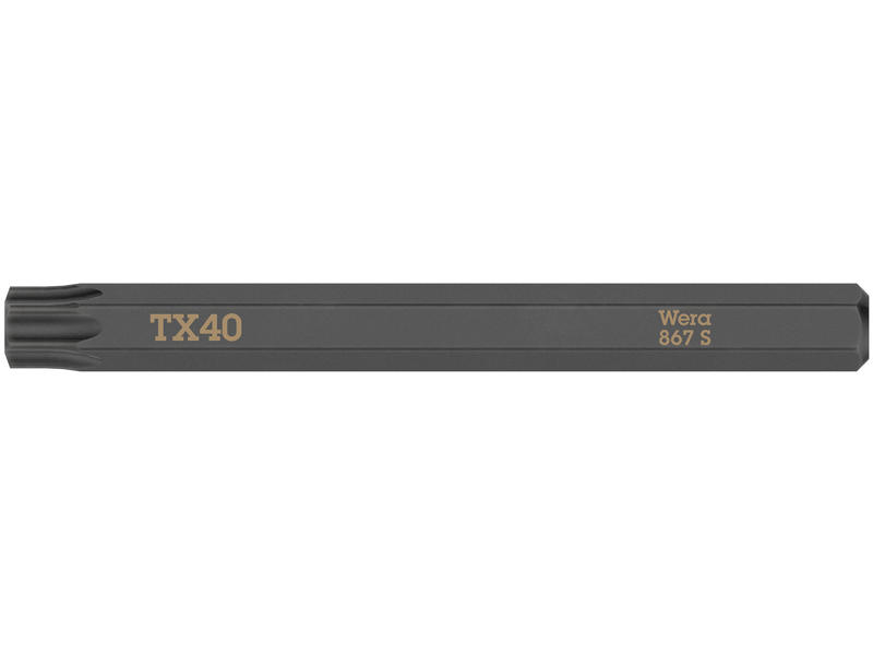 WERA 867 S INSERTO TORX® BITS TIL SLAGSKRUETRÆKKER, TX 40 X 70 MM