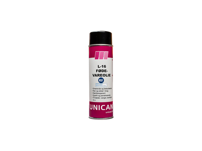 UNICAN L-16 FØDEVAREOLIE 500 ML SPRAY