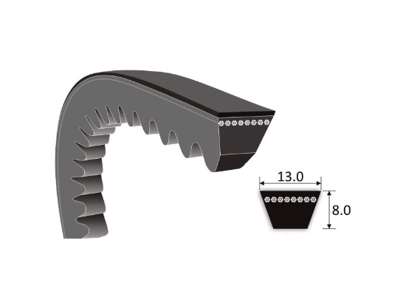 COGGED V-BELT AX 22