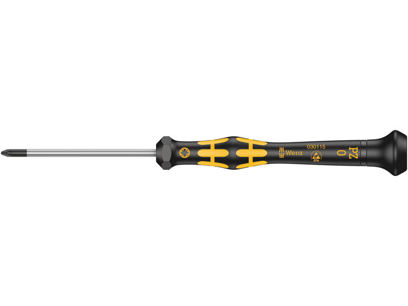 WERA 1555 PZ ESD KRAFTFORM MICRO KRYDSKÆRVSSKRUETRÆKKER, PZ 0 X 60 MM