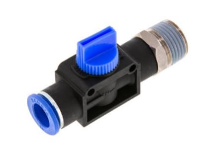 PUSH-IN 3/2-VEJS-AFSPÆRREVENTIL Ø6 X 1/4"