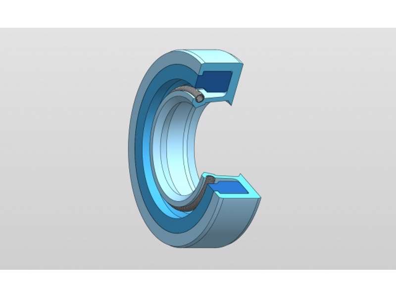 OLIETÆTNINGER M/STØVLÆBE NBR 85 SHORE 285X325X16 M/PA6G INDLÆG & RF FJEDER