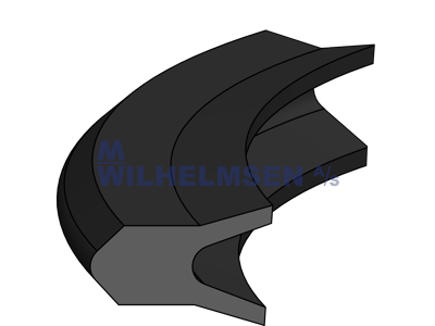 PNEUMATIC PISTON SEAL 40X27.5X3