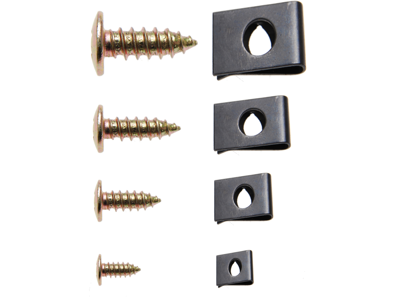 ASSORTMENT OF PLATE NUTS AND SCREWS