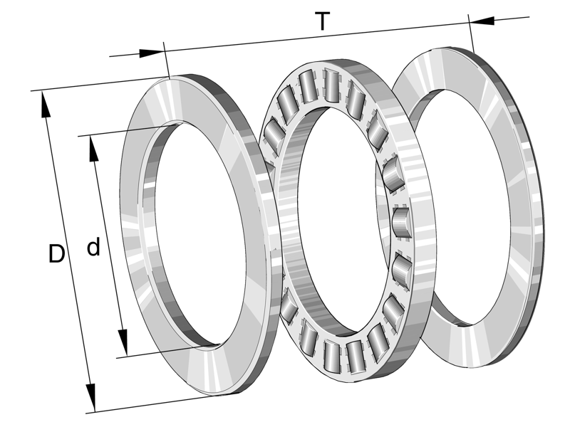 INA 81180-M-P5 AXIAL CYLINDRICAL ROLLER BEARING