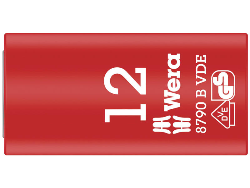 WERA ZYKLOP-TOPPE 8790 B VDE, ISOLERET, MED 3/8"-TILSLUTNING, 12 X 46 MM