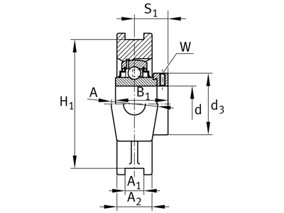 INA RTUE80 TAKE-UP HOUSING UNIT