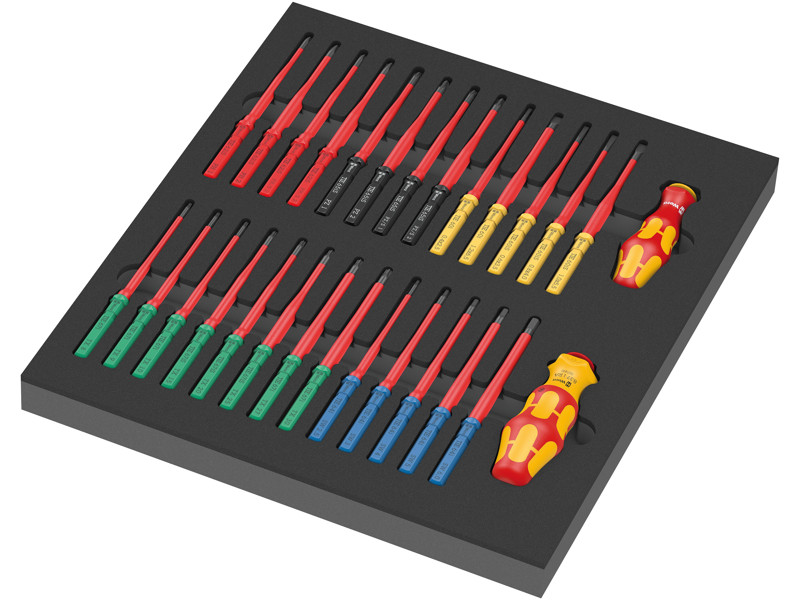 WERA SKUMGUMMIINDSATS KRAFTFORM KOMPAKT VDE SÆT 1 9751, 28 DELE