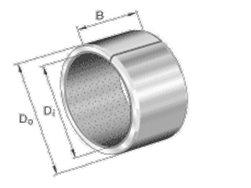 SMØREFRI GLIDELEJE STÅLRYG/TEFLON 08X10X06