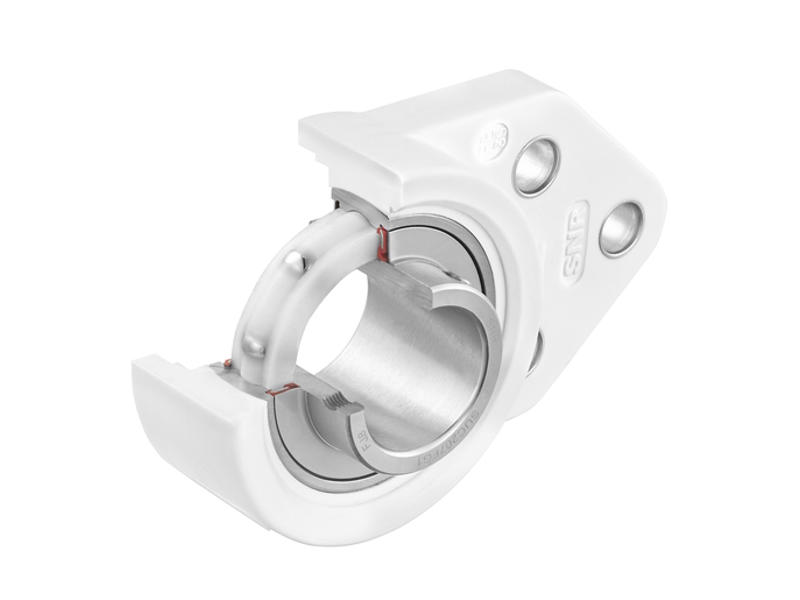 SNR SUCFBL204FG1 FØDEVAREGODKENDT FLANGELEJE 3-HULS 20 MM