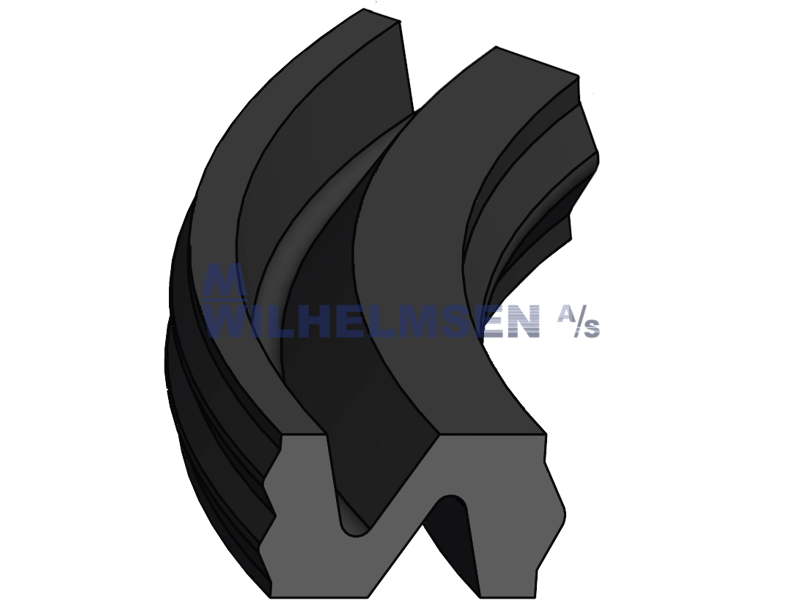 PNEUMATISK STANGTÆTNING 50X59X3 NBR STEMPELTÆTNING NBR